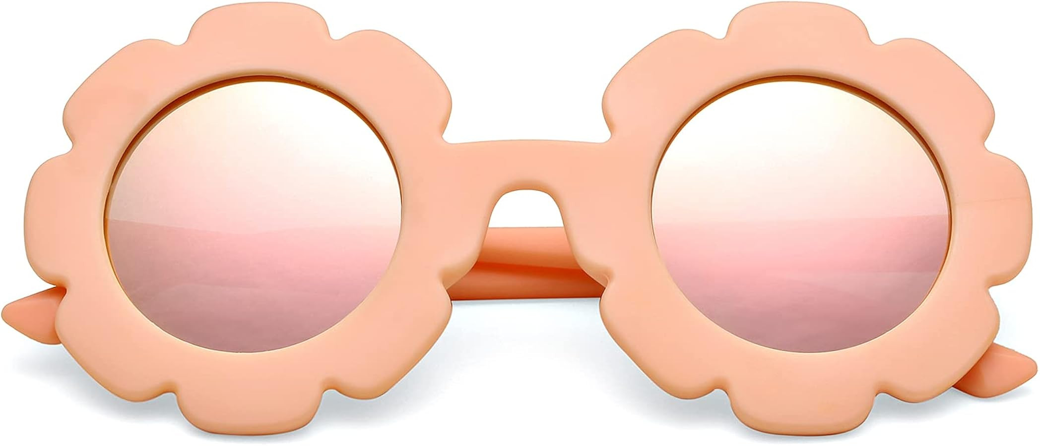 COASION Polarized Sunglasses for Kids Girls & Boys Oversized Round Flower Sunglasses Shades UV 40... | Amazon (US)