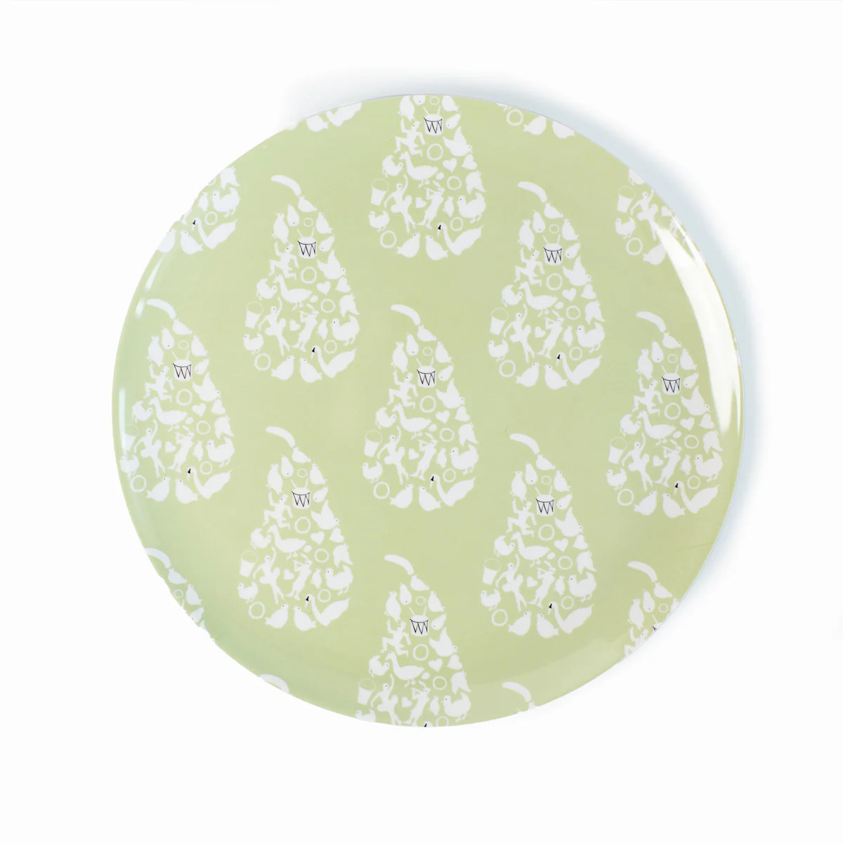 12 Days of Christmas Pears Melamine Dinner Plates | Honey + Hank
