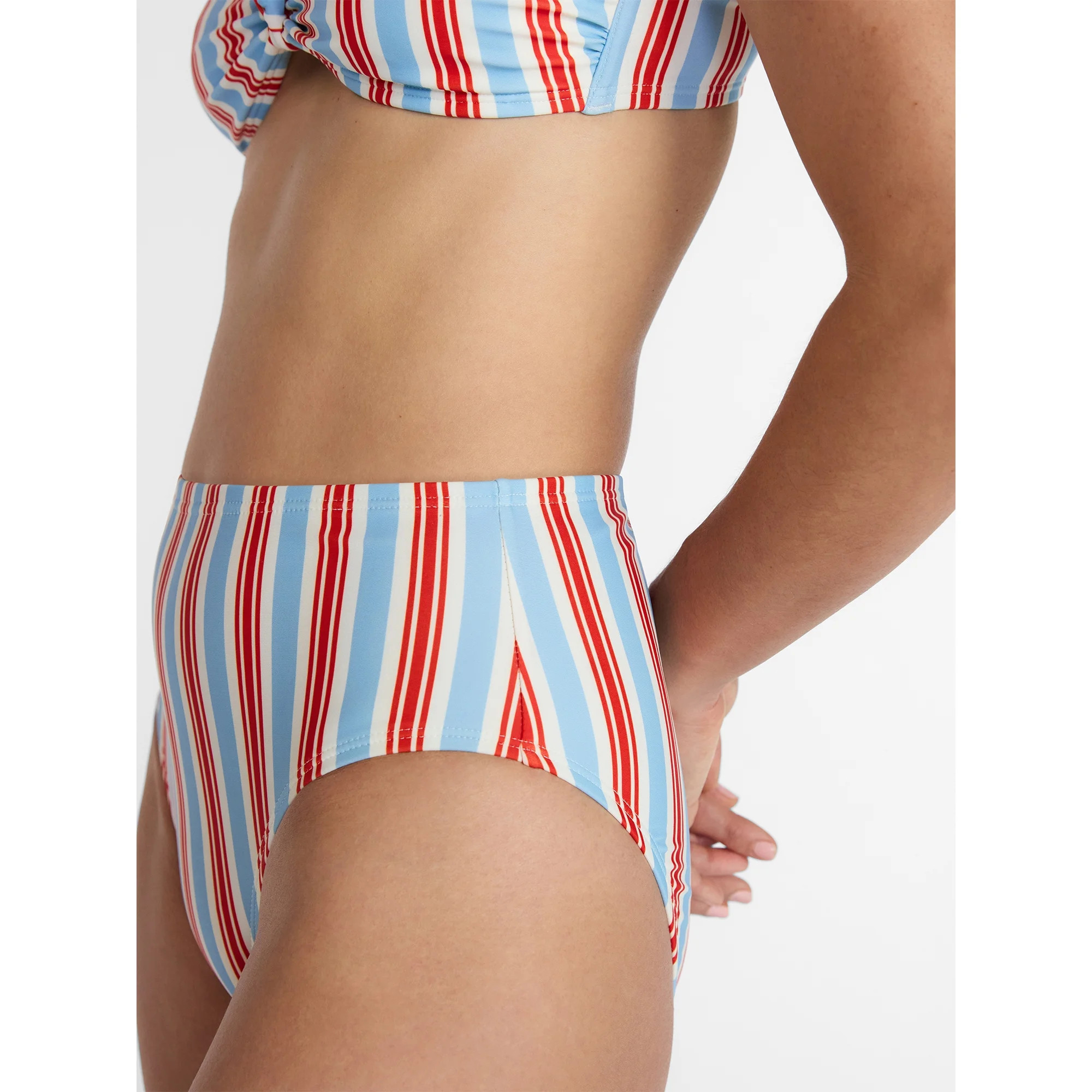 Time and Tru Women's and Women's Plus High Waisted Bikini Bottoms, Sizes XS-3X | Walmart (US)