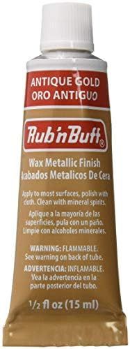 Amazon.com: AMACO Rub 'n Buff Wax Metallic Finish, Antique Gold, 0.5-Fluid Ounce | Amazon (US)