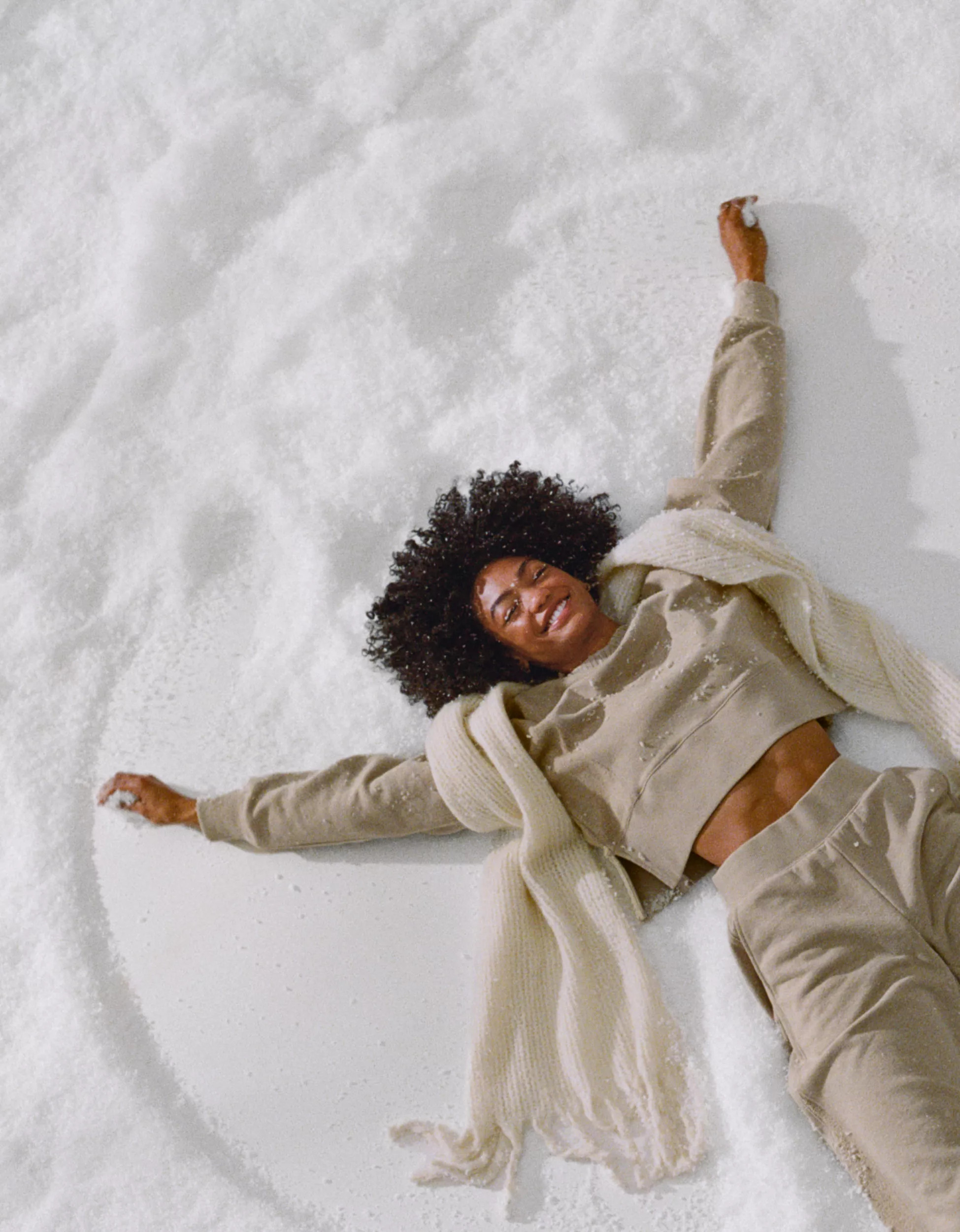 Aerie Fuzzy Knit Scarf | Aerie