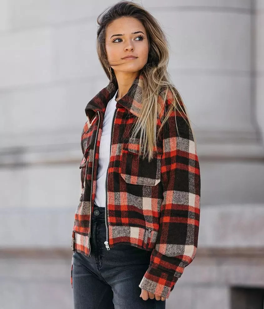Hyfve Plaid Fleece Jacket | Buckle