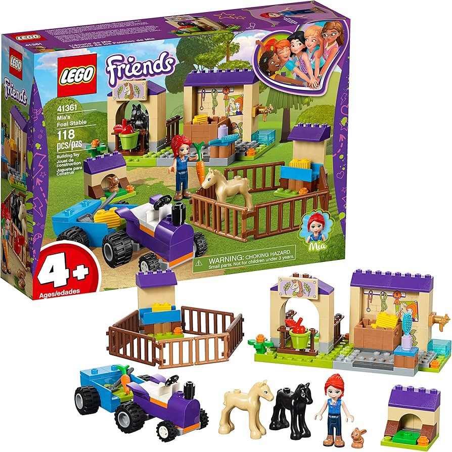 LEGO Friends 4+ Mia's Foal Stable 41361 Building Kit (118 Pieces) | Amazon (US)