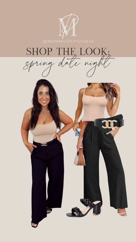 I bought a small in the bodysuit and a medium in the pants. I'm 5' and a 34DDD for reference! spring date night, summer date night, petite wide pants, bigger bust body suit

#LTKStyleTip #LTKSeasonal #LTKFindsUnder50