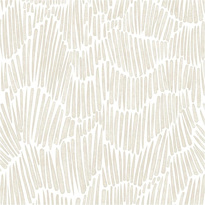 Beige Modern Striped Wallpaper Peel and Stick Boho 17.3"×78.8" Removable Self Adhesive Wallpaper... | Amazon (US)