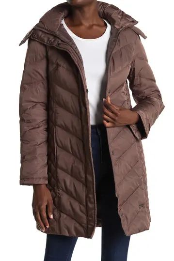 Kenneth Cole New YorkFaux Fur Trimmed Removable Hood Quilted Down Puffer Jacket | Nordstrom Rack