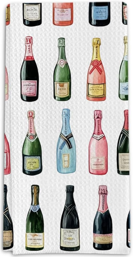 Champagne Gifts Kitchen Towels for Wedding Engagement Newlywed, Champagne Lover Gifts Decorative ... | Amazon (US)