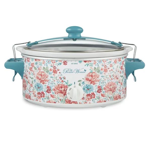 The Pioneer Woman 6-Quart Portable Slow Cooker, Gorgeous Garden - Walmart.com | Walmart (US)