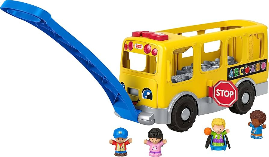 Fisher-Price Little People Toddler Learning Toy Big Yellow School Bus With Lights Sounds & Smart ... | Amazon (US)