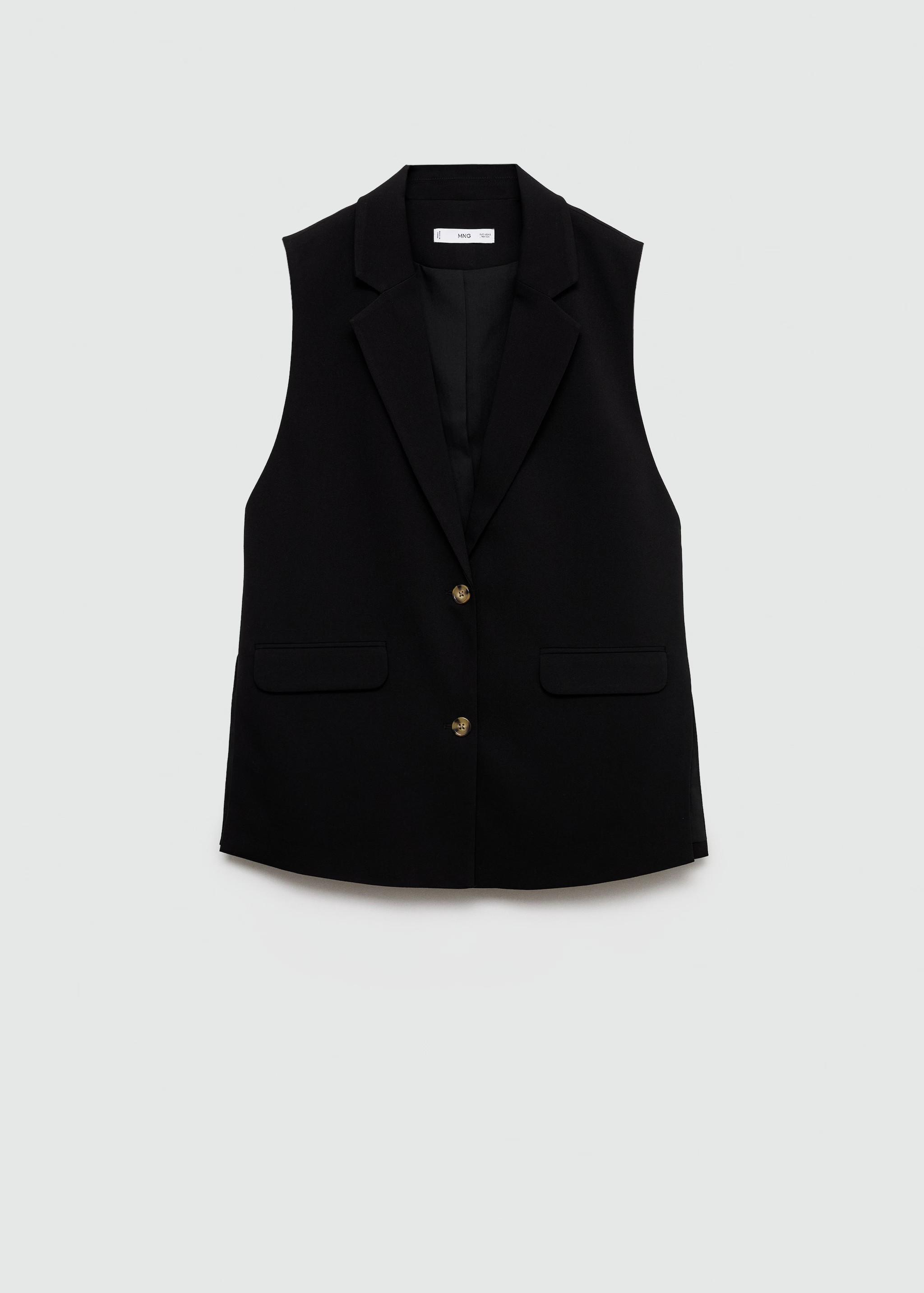 Long vest with openings | MANGO (US)