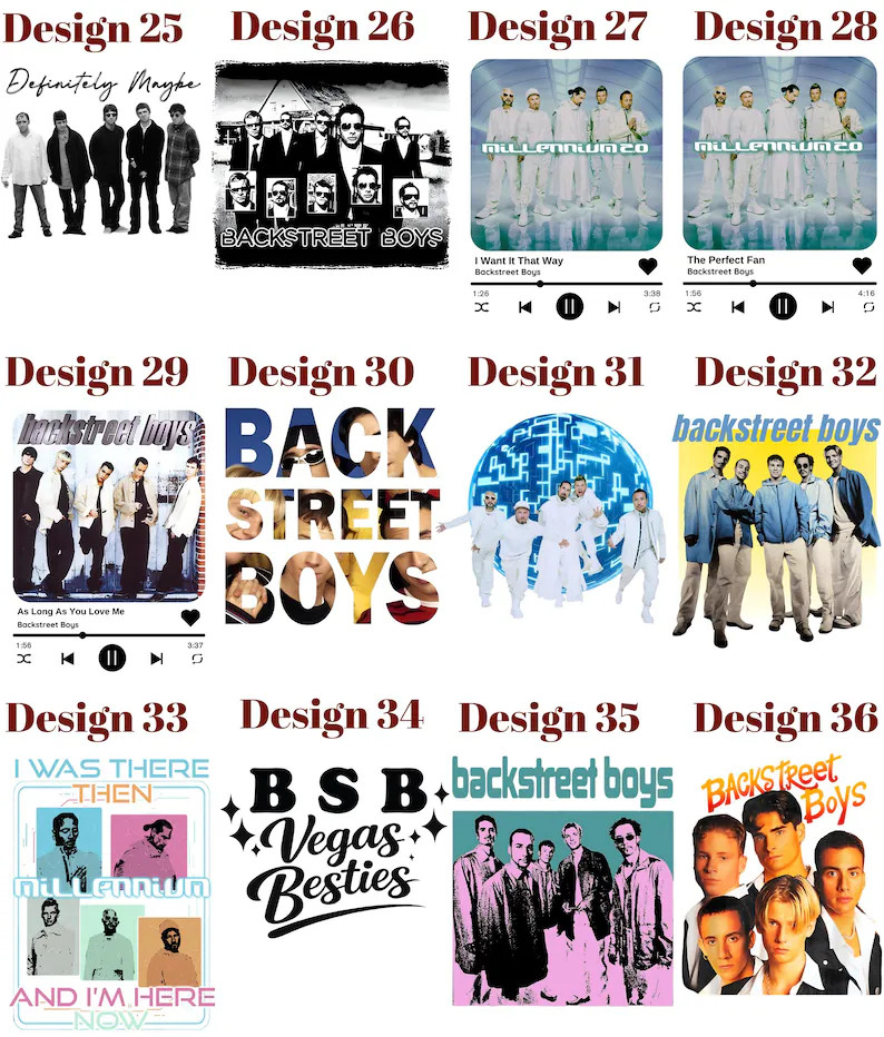 Backstreet Boys Millennium Crop Top, Pop Music Bring Memory Back Street Men Women Boys Girls Crop... | Etsy (Global)