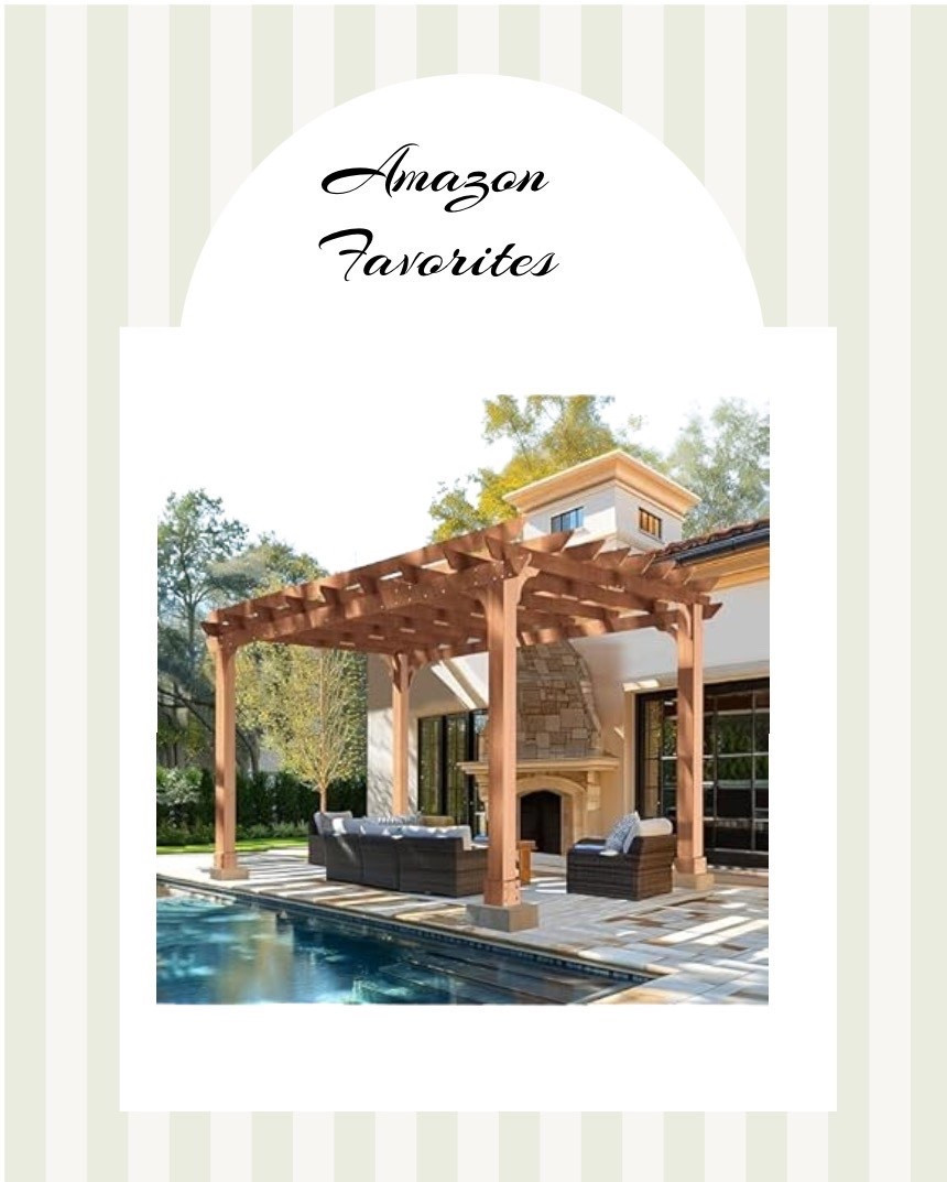 Create a Stylish patio with this Wooden Pergola Gazebo

#LTKHome
