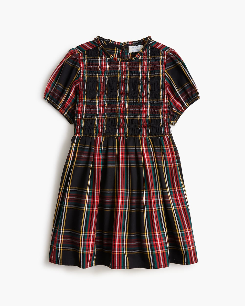 Girls' tartan smocked dress | J.Crew Factory