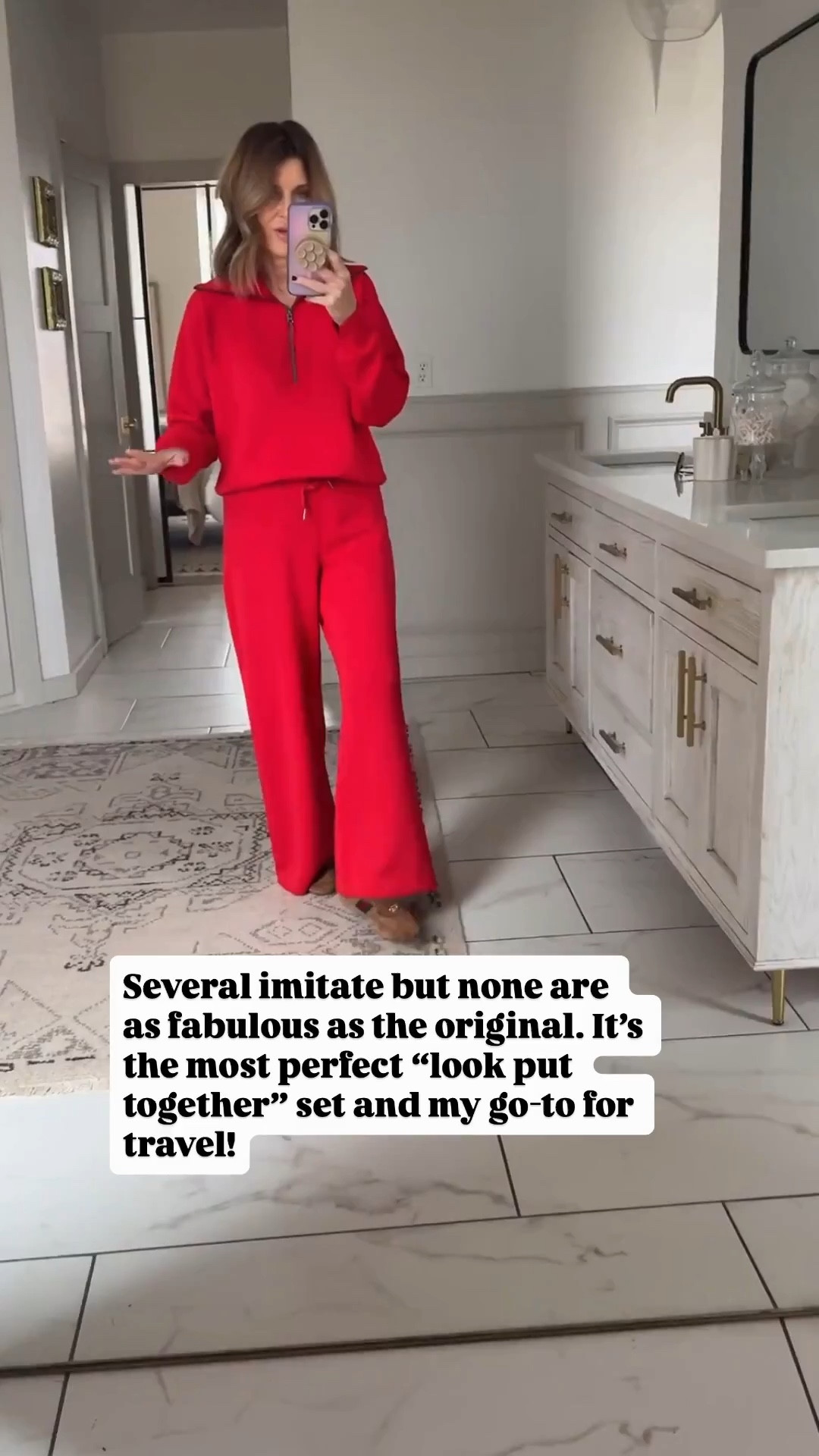 I sized up to a medium top and wearing a small bottom @Spanx 

#LTKSpringSale #LTKdayinmylife