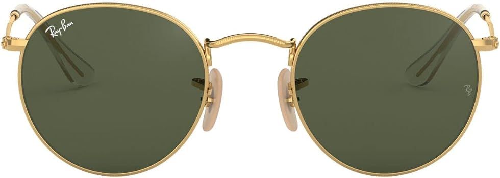 Ray-Ban Rb3447n Round Flat Lens Sunglasses | Amazon (US)