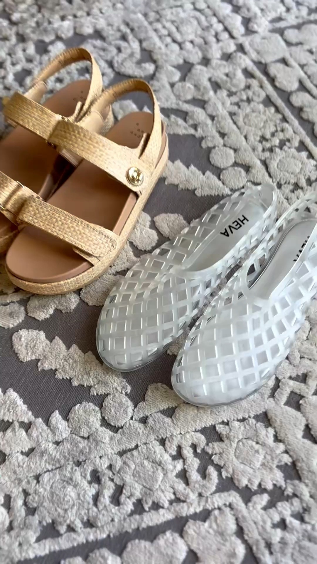 Affordable shoes for summer! 
Jellies are Amazon and tan are from Target. 
I wore the tan to church on Sunday and they are 10/10 comfortable 🙌 jellies do not rub or irritate at all. These are good. 
Jellies are tts and tan you can size down half a size. 

#LTKWorkwear #LTKMothersDay #LTKootd