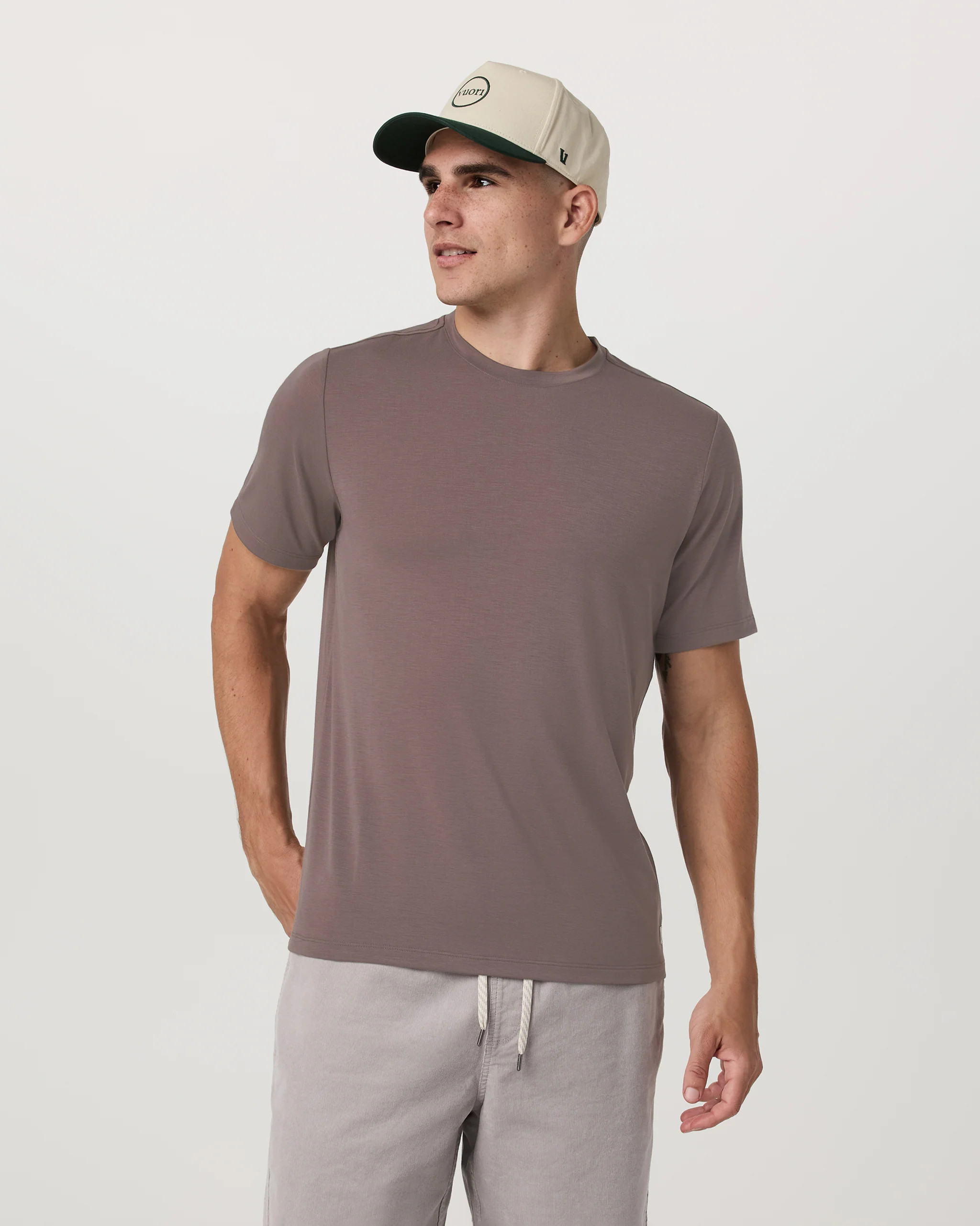 Current Tech Tee | Men's Performance Shirt in Huckleberry | Vuori | Vuori Clothing (US & Canada)