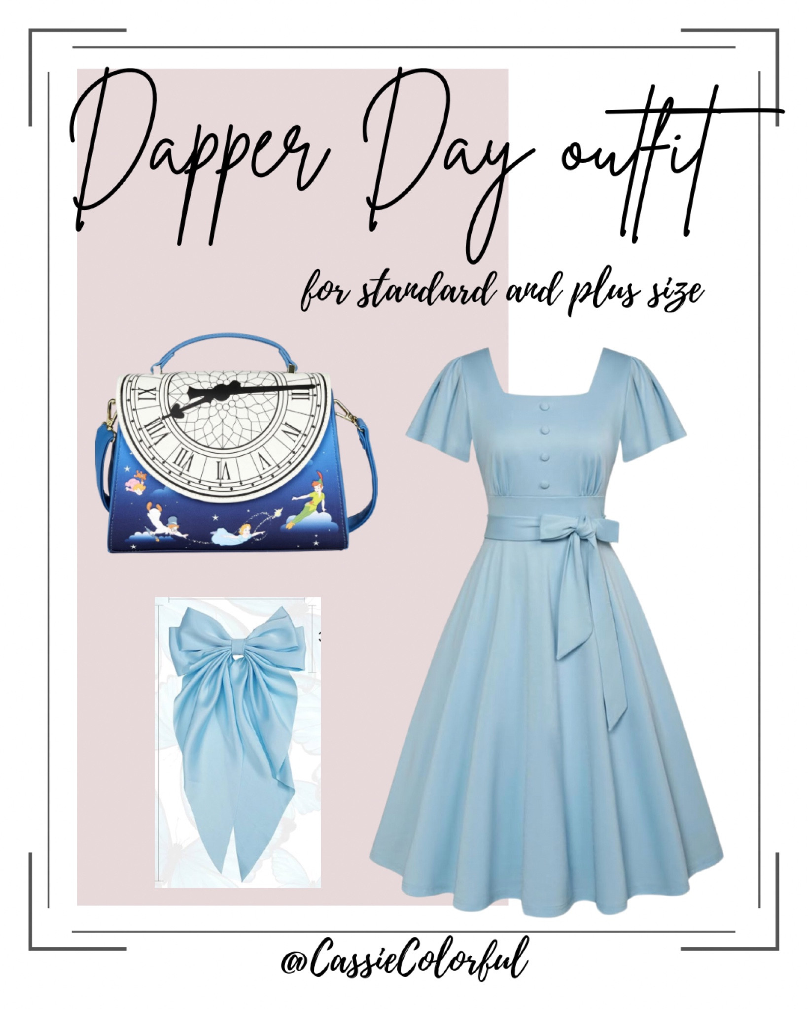 Dapper day is coming! If you’re looking for a Disneybound outfit ideas, here is a perfect one for Wendy Darling!

Disneybound
Disney bounding 
Dapper style 
Vintage style 
Disney style 
Peter pan