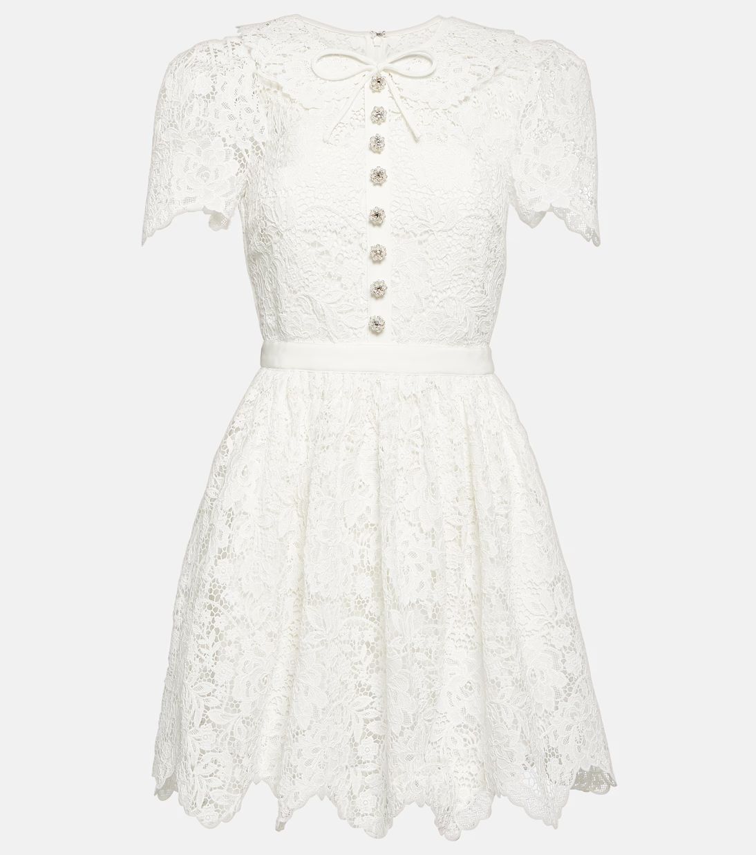 Embellished lace mini dress | Mytheresa (US/CA)