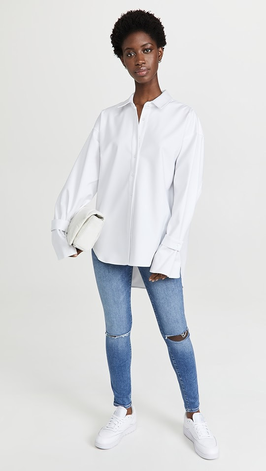 Good American Tabbed Poplin Shirt | SHOPBOP | Shopbop