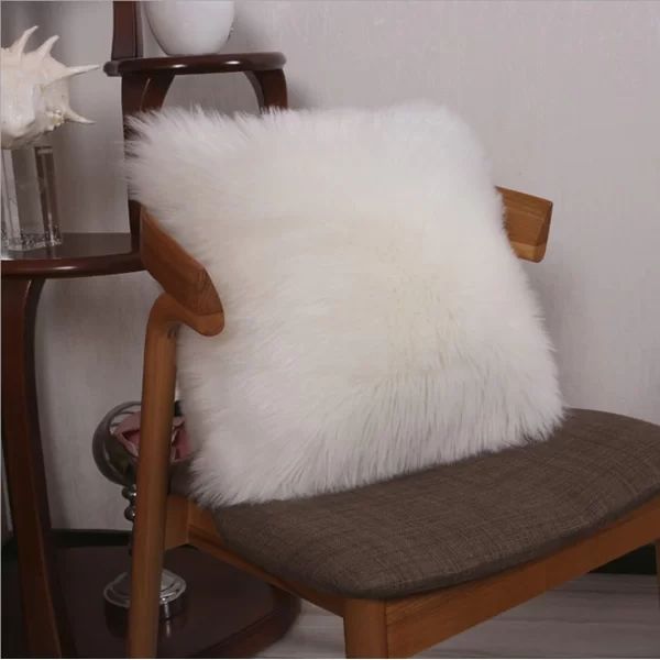 Wensley Square Faux Fur Pillow Cover | Wayfair North America