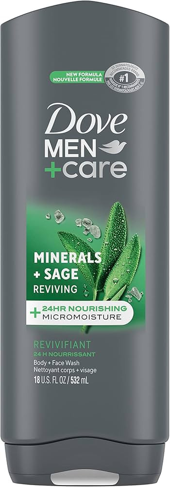 DOVE MEN + CARE Elements Body Wash Mineral+Sage 18 oz Effectively Washes Away Bacteria While Nour... | Amazon (US)