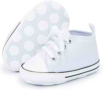 Save Beautiful Baby Girls Boys Canvas Sneakers Soft Sole High-Top Ankle Infant First Walkers Crib... | Amazon (US)