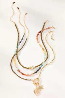 Shades of Sea Layered Necklaces: Charm Edition | Anthropologie (US)