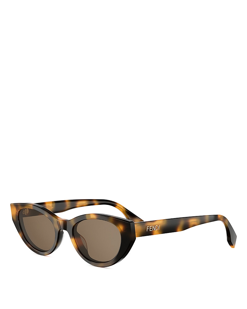 Fendi Lettering Oval Sunglasses, 51mm | Bloomingdale's (US)