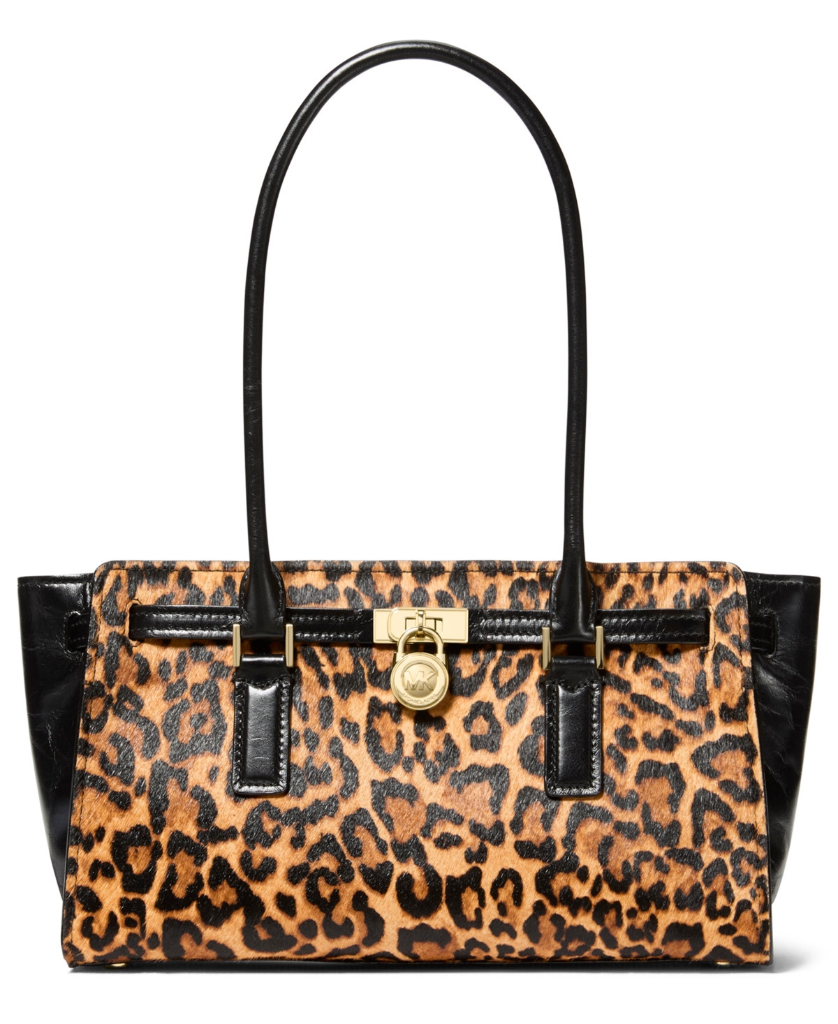 Michael Michael Kors Hamilton Moderne East West Shoulder Tote Bag - Marigold/black | Macy's