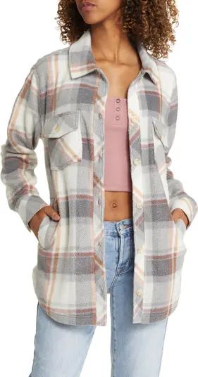 POLAR FLEECE PLAID SHACKET | Nordstrom