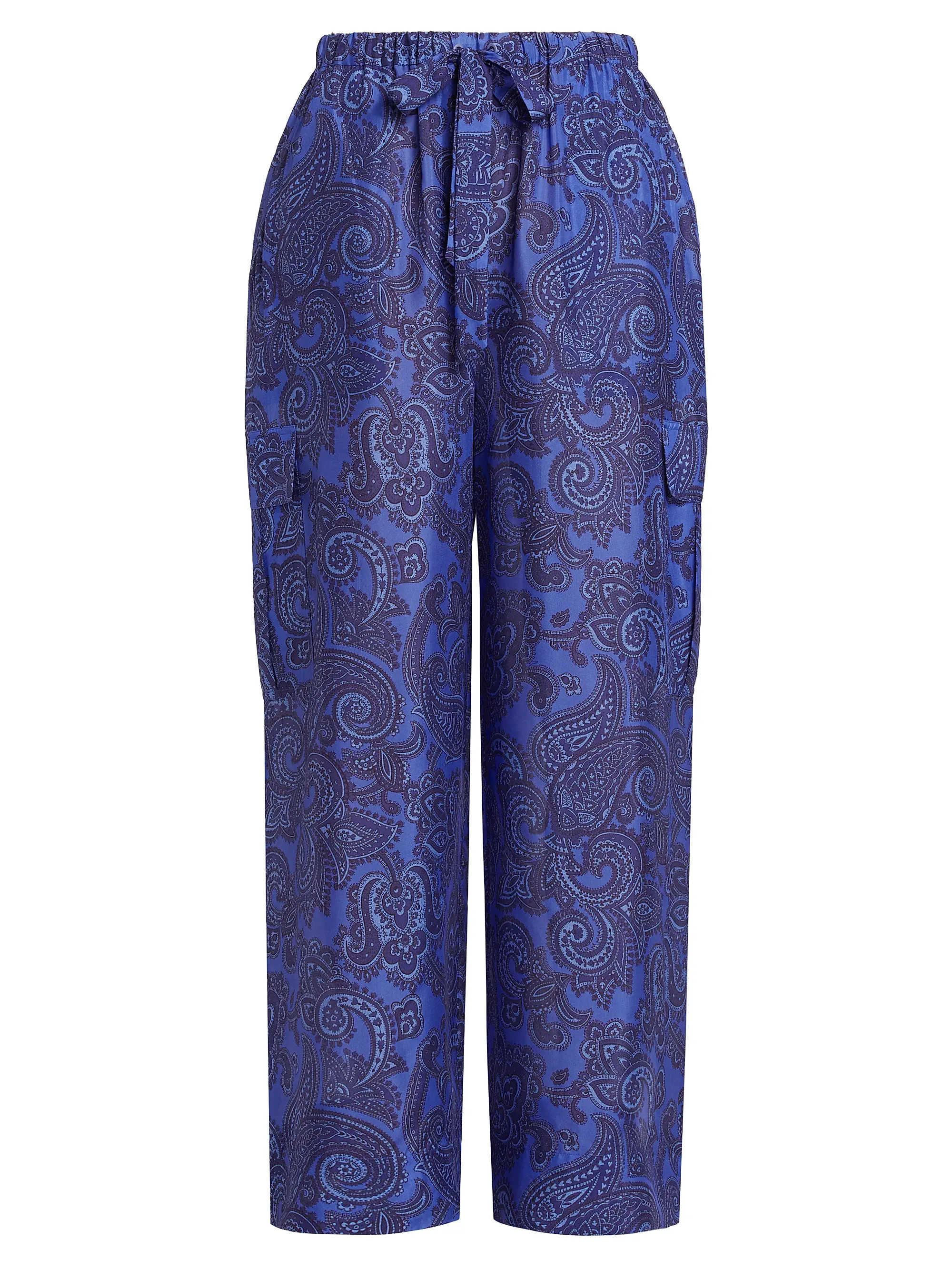 Ottie Relaxed Silk Paisley Pants | Saks Fifth Avenue