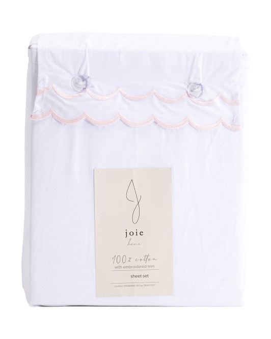 Cotton Scalloped Sheet Set | Marshalls