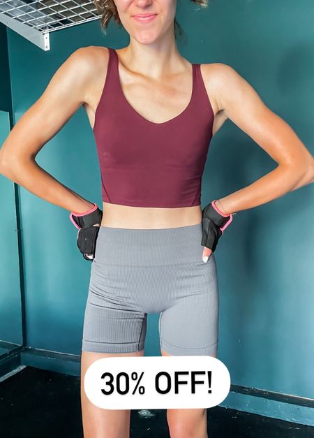 30% off set of 3 yoga shorts! 

Lululemon align look for less workout top // ribbed workout shorts on sale 

#LTKFitness #LTKSaleAlert #LTKActive