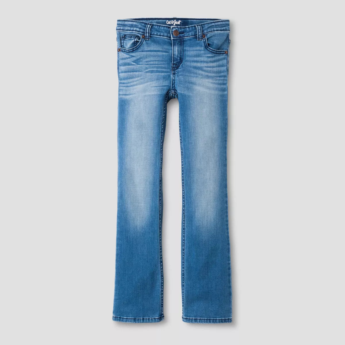 Girls' Mid-Rise Bootcut Jeans - Cat & Jack™ | Target