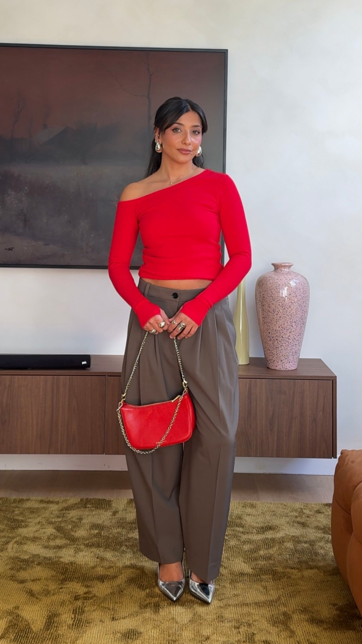 Exact pants linked from COS — I got the 8 so I could wear them low. My top is new limited edition from Primi & I wear XS. I swapped the handle on the bag to silver chains  

#LTKautumn #LTKstyletip #LTKaustralia