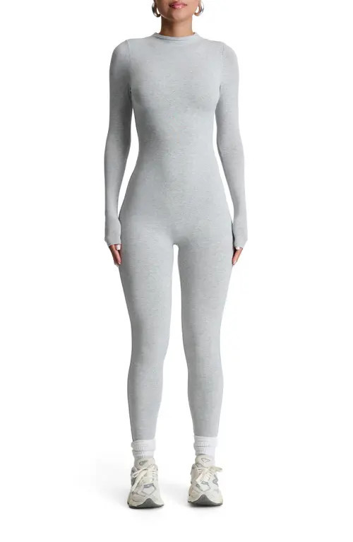 Naked Wardrobe The NW Jumpsuit in Heather Grey at Nordstrom, Size Large | Nordstrom
