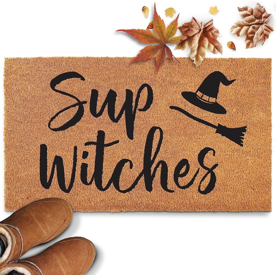 Sup Witches Doormat 30x17 Inch, Witch Door Mat, Winter Door Mat Outdoor, Holiday Door Mats Outdoor,  | Amazon (US)