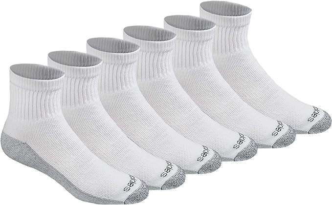 Dickies Men's Dri-Tech Moisture Control Quarter Socks, Available in M-XXL (6, 12, 18 Pairs) | Amazon (US)