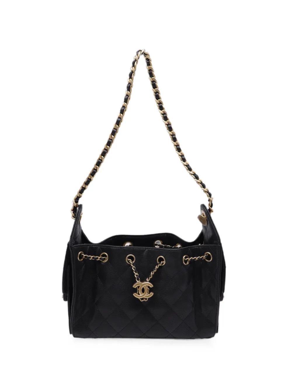 CHANEL Pre-Owned 2025 Caviar quilted mini handbag - Black | Farfetch Global