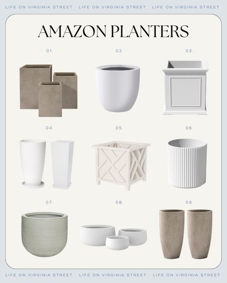 I’m loving all of these outdoor planter finds from Amazon! They’re a great mix of materials and style and will work well for a variety of decorating and plant styles!
.
#ltkhome #ltkfindsunder50 #ltksalealert #ltkseasonal #ltkfindsunder100 #ltkstyletip flower pots, concrete planters, chippendale planter, landscaping planters

#LTKSeasonal #LTKfindsunder100 #LTKhome