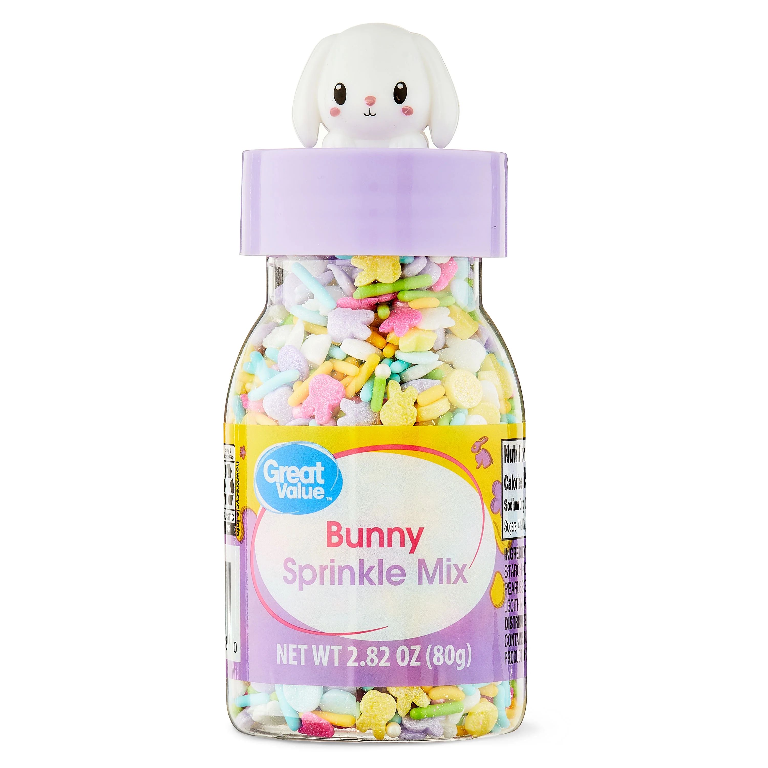 Great Value Easter Bunny Multi-Color Sprinkles, 2.82 oz - Walmart.com | Walmart (US)