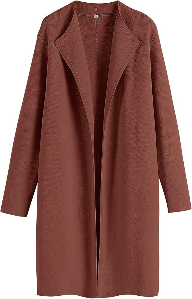 ANRABESS Long Cardigans Sweater Trench Coatigan | Amazon (US)