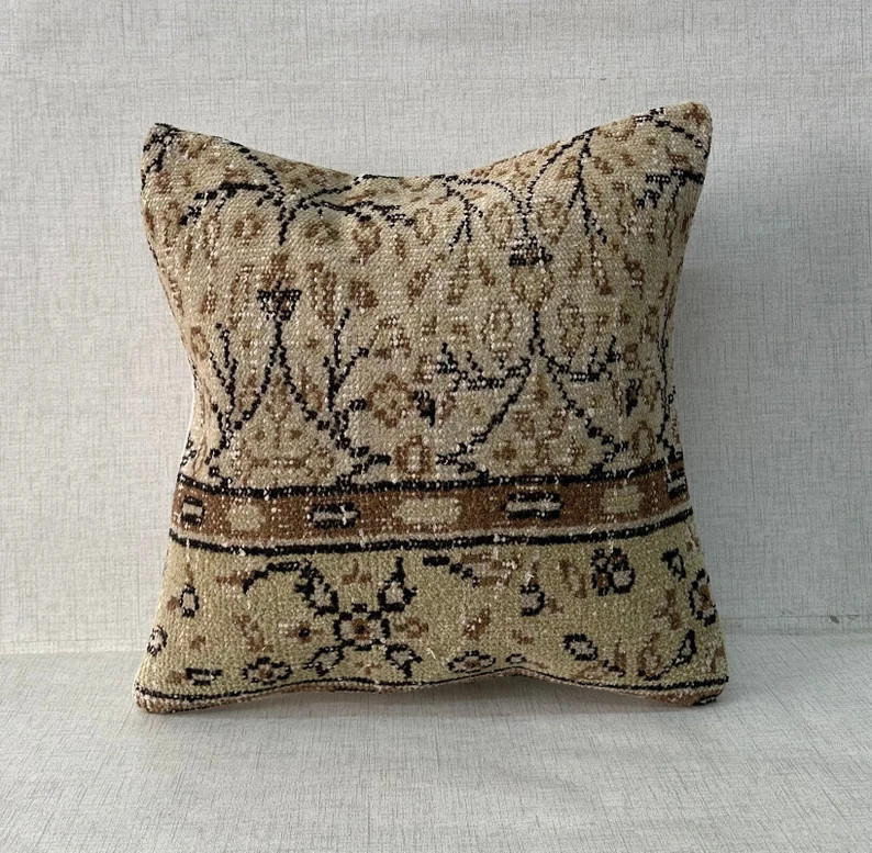 20x20 Kilim Pillow, Anatolian Kilim Pillow,boho Accent Pillow,sofa Throw Pillow, Tribal Pillow, C... | Etsy (US)