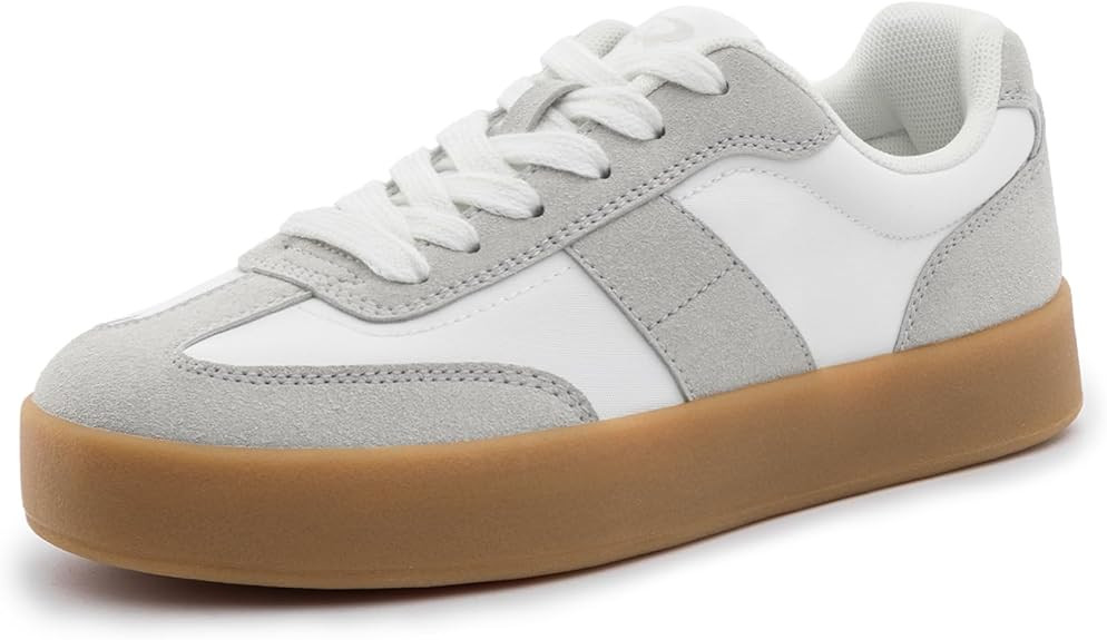 Rihero Platform Sneakers for Women Comfortable Fashion Retro Sneakers Casual Non-Slip Tennis Walk... | Amazon (US)