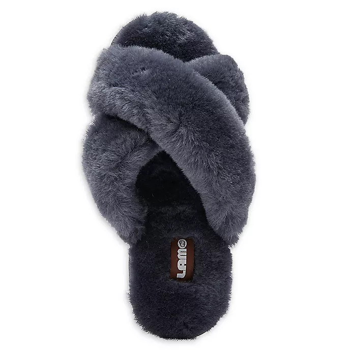 Lamo® Serenity X-Large Women's Slipper in Charcoal | Bed Bath & Beyond