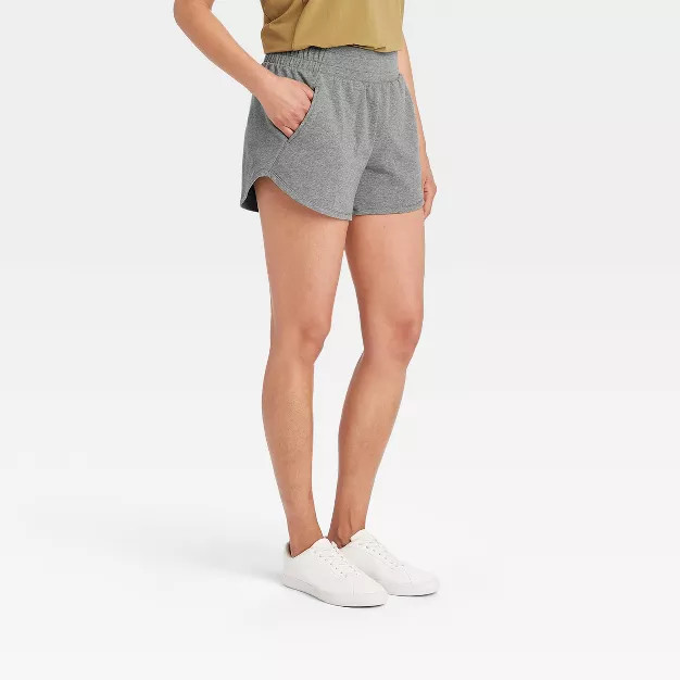 Women's Mid-Rise French Terry Shorts 4" - All in Motion™ | Target