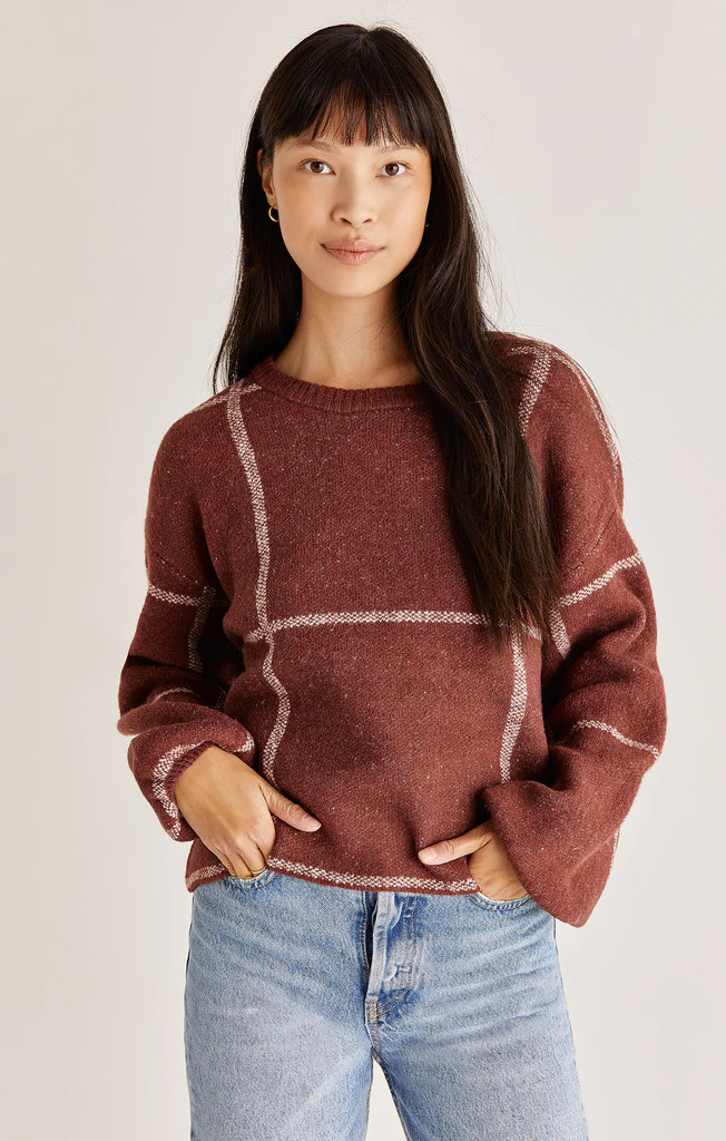 Solange Plaid Sweater | Z Supply