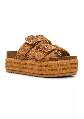 Madden Girl Women's Raffia Platform Sandals | Belk