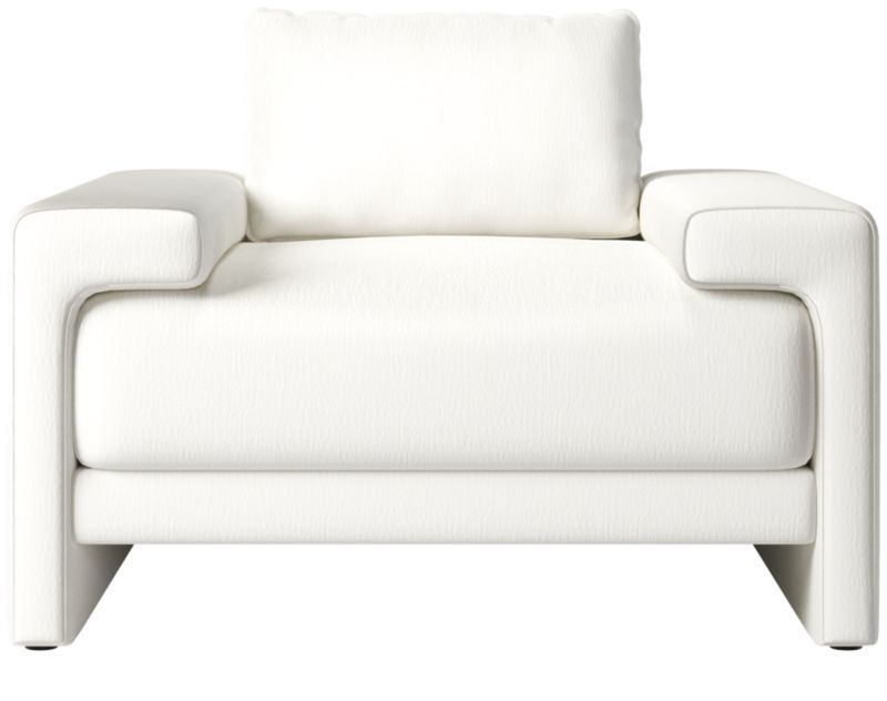 Camden White Modern Lounge Chair + Reviews | CB2 | CB2